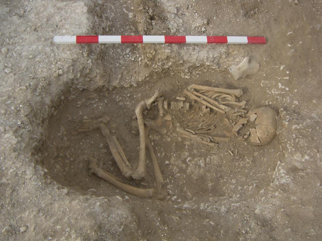 Iron Age inhumation burial uncovered at Rowbarrow