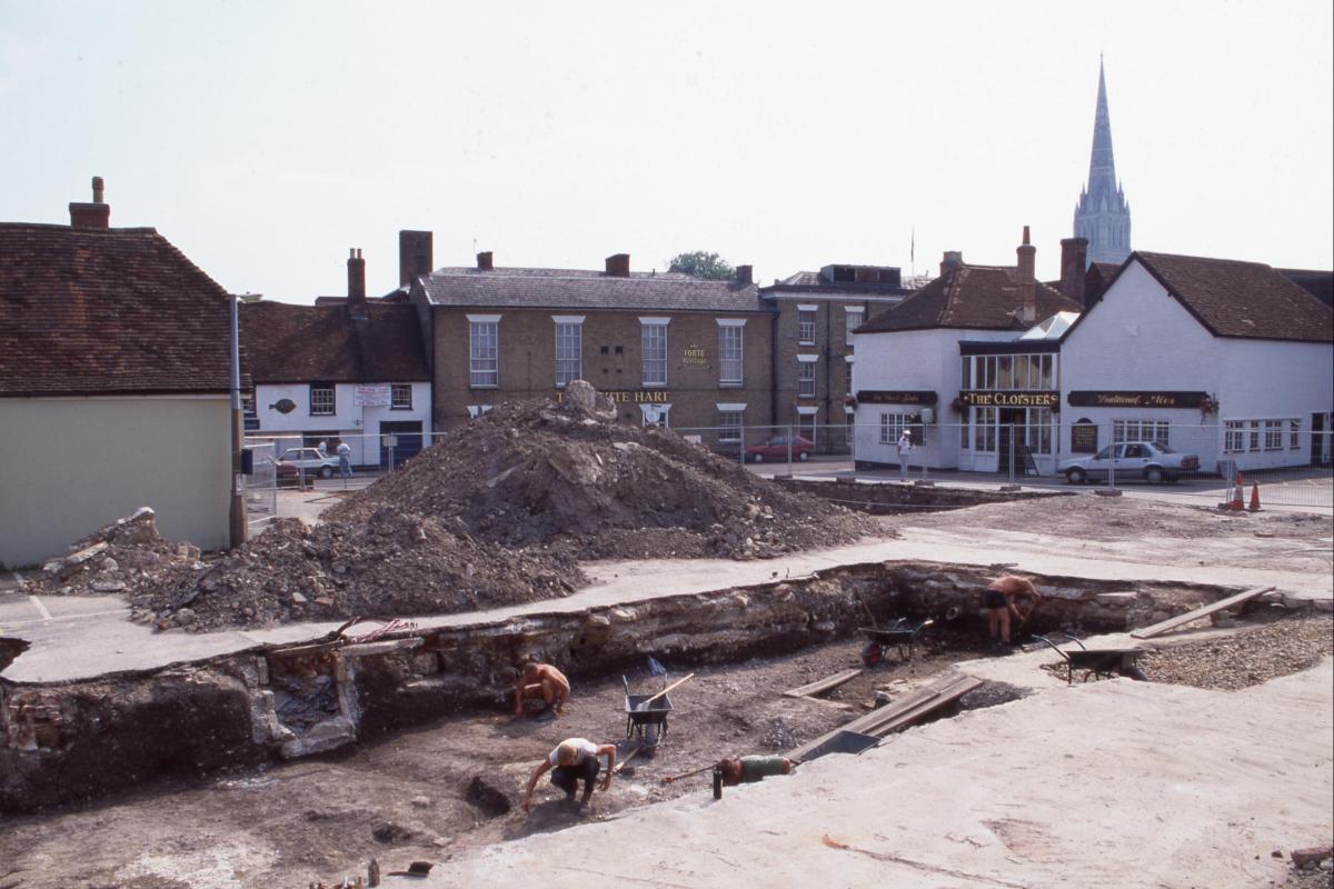 Excavations at Ivy Street and Brown Street by Wessex Archaeology in 1994