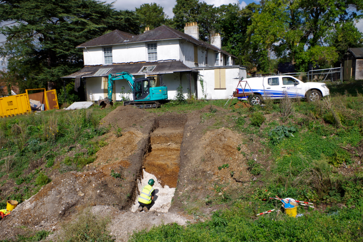 Excavations at the former Youth Hostel