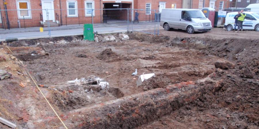 General view of excavation in progress