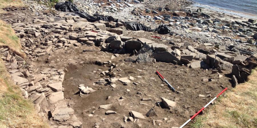 Excavation underway at Rousay