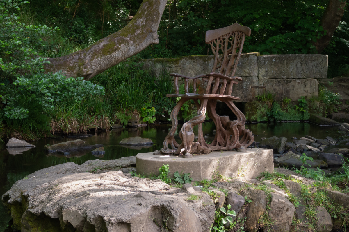 Rivelin Valley steel chair by Jason Thomson