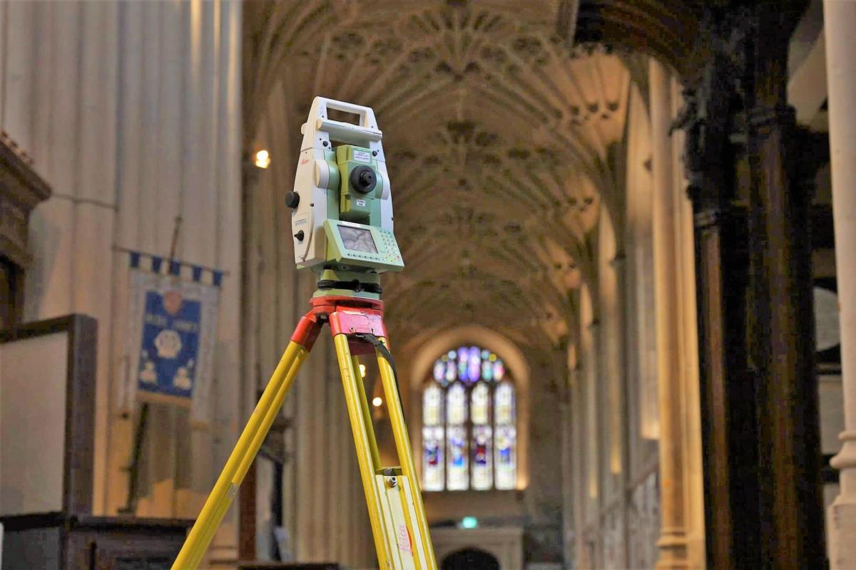 Photogrammetric survey within Bath Abbey