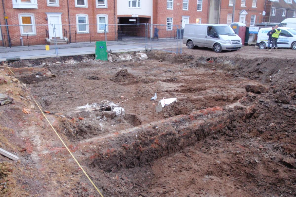 General view of excavation in progress