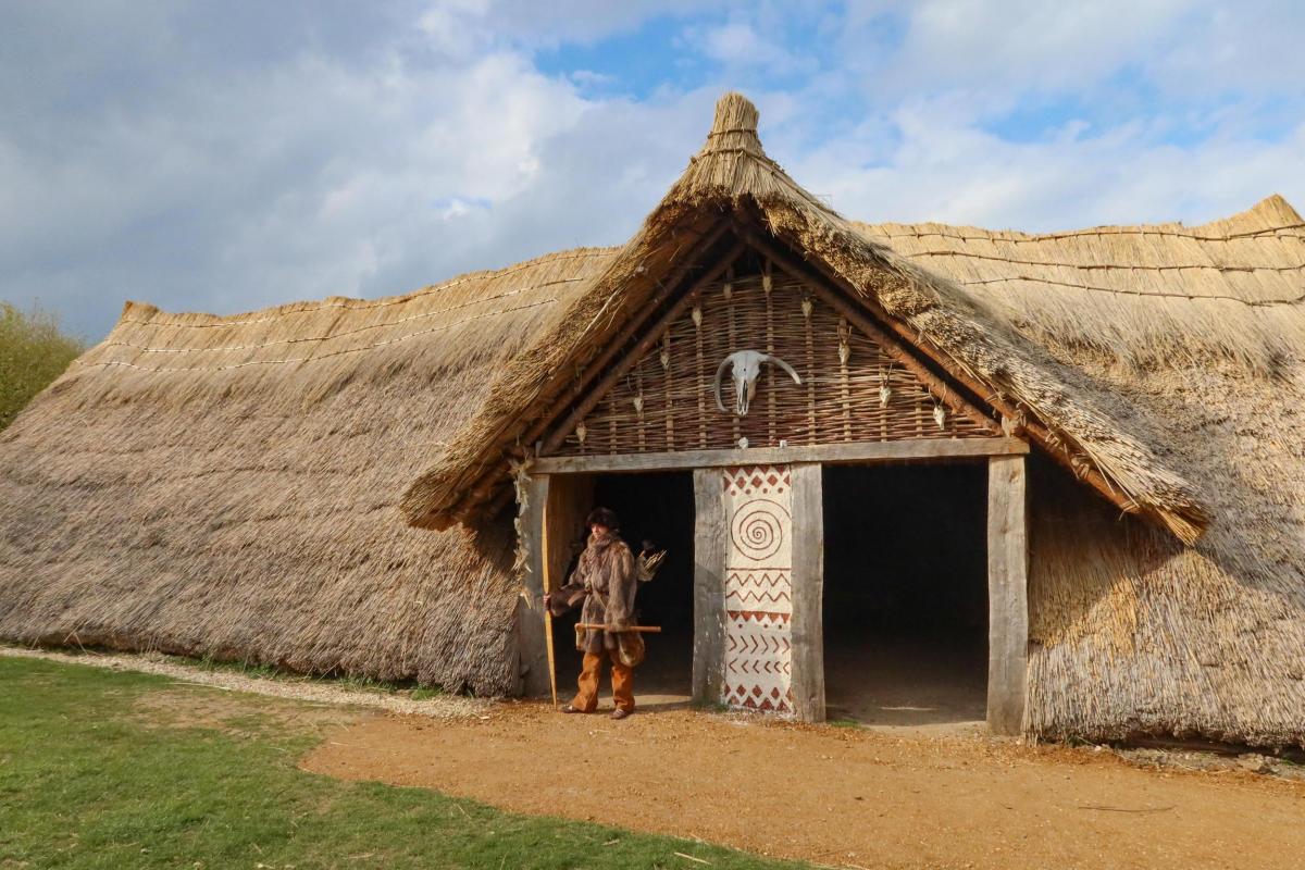 The finished Stone Age house