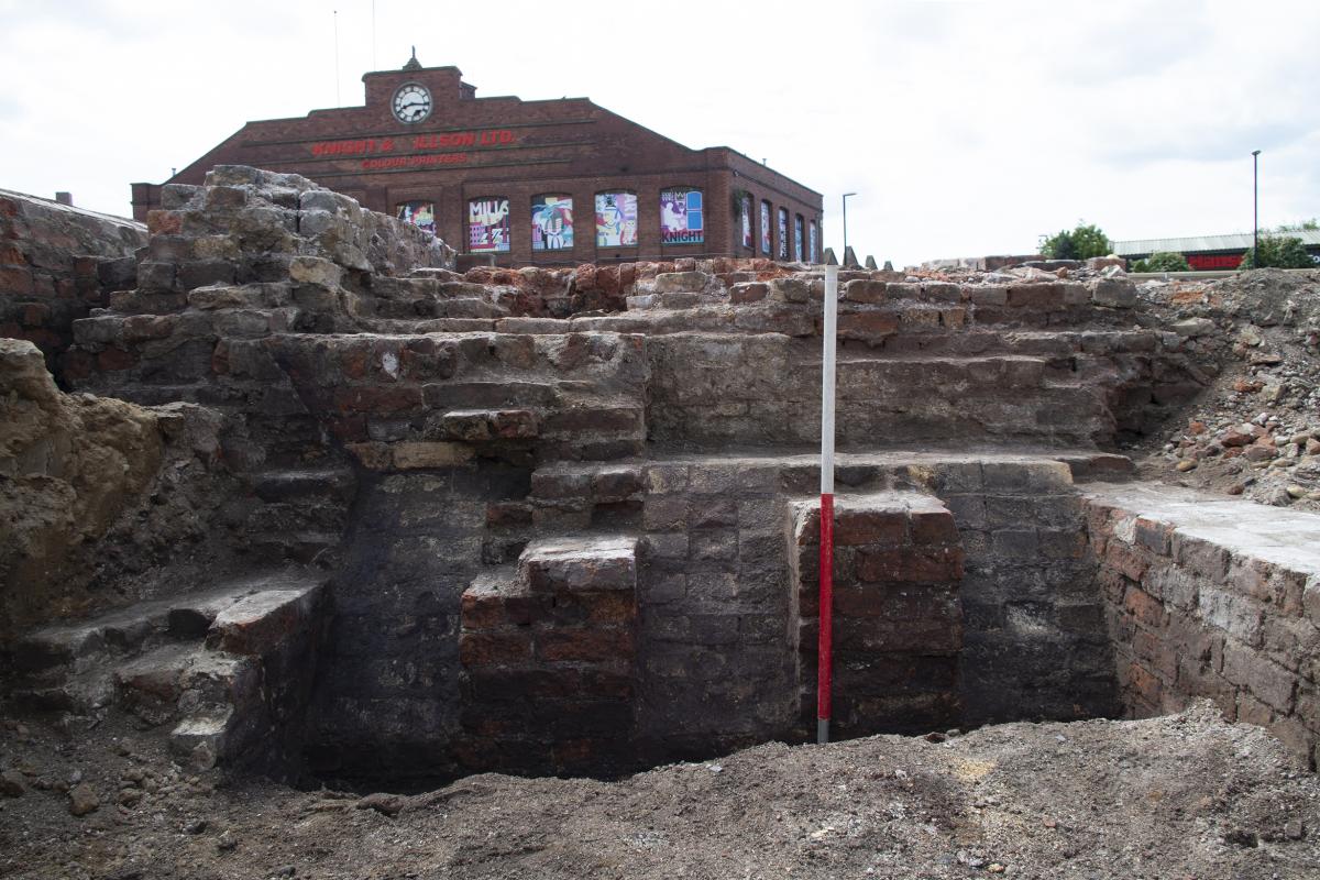 Excavations at Marshall’s Mills, Leeds - Brick mill structure
