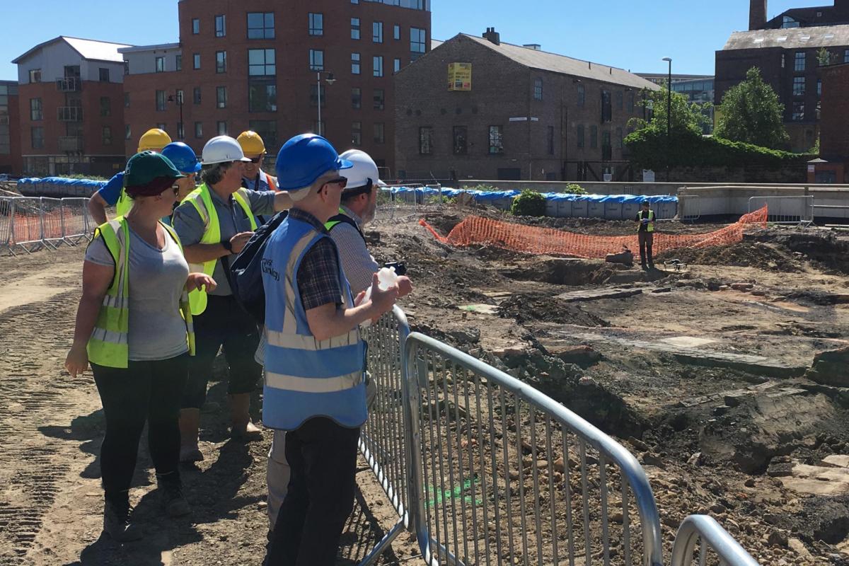 Excavations at Marshall’s Mills, Leeds - Site Tour Community Engagement