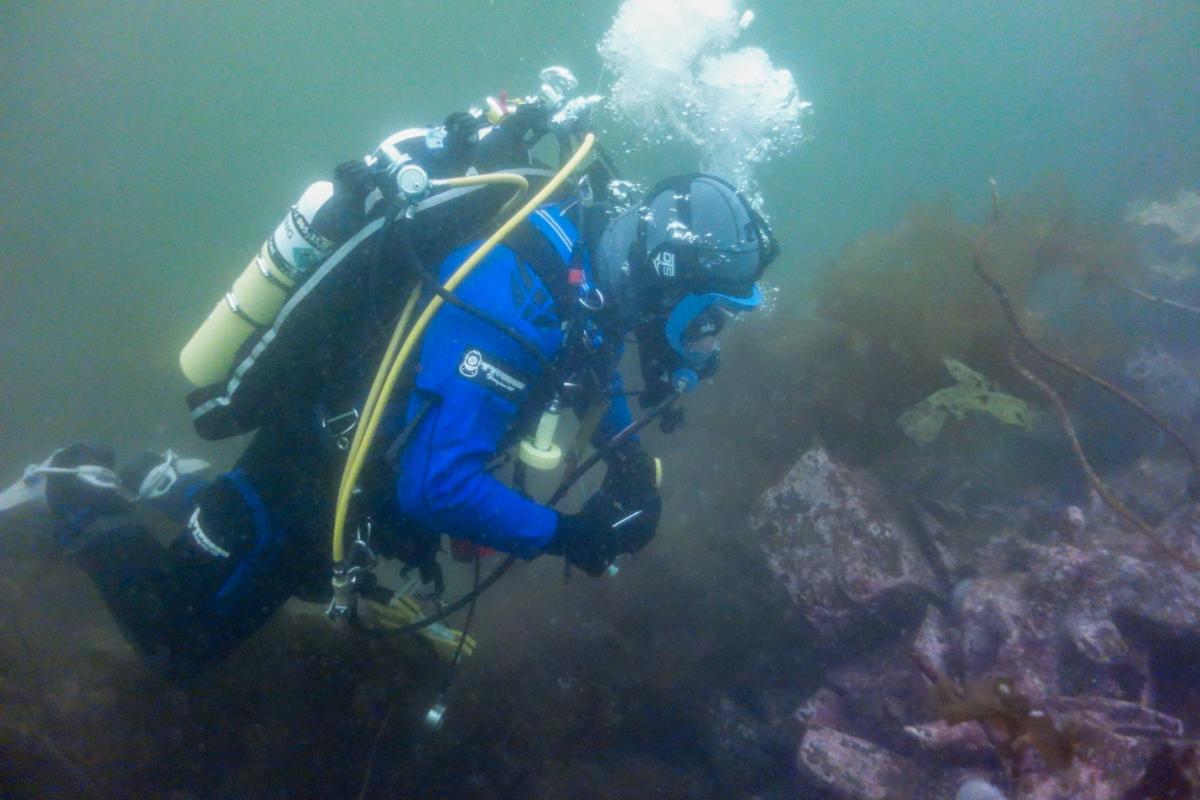 Diving with the community to record Scotland's archaeology