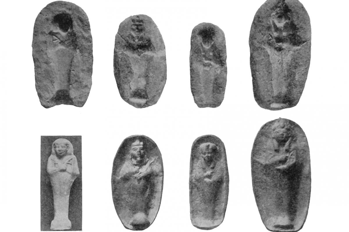 Shabti moulds found at Sanam