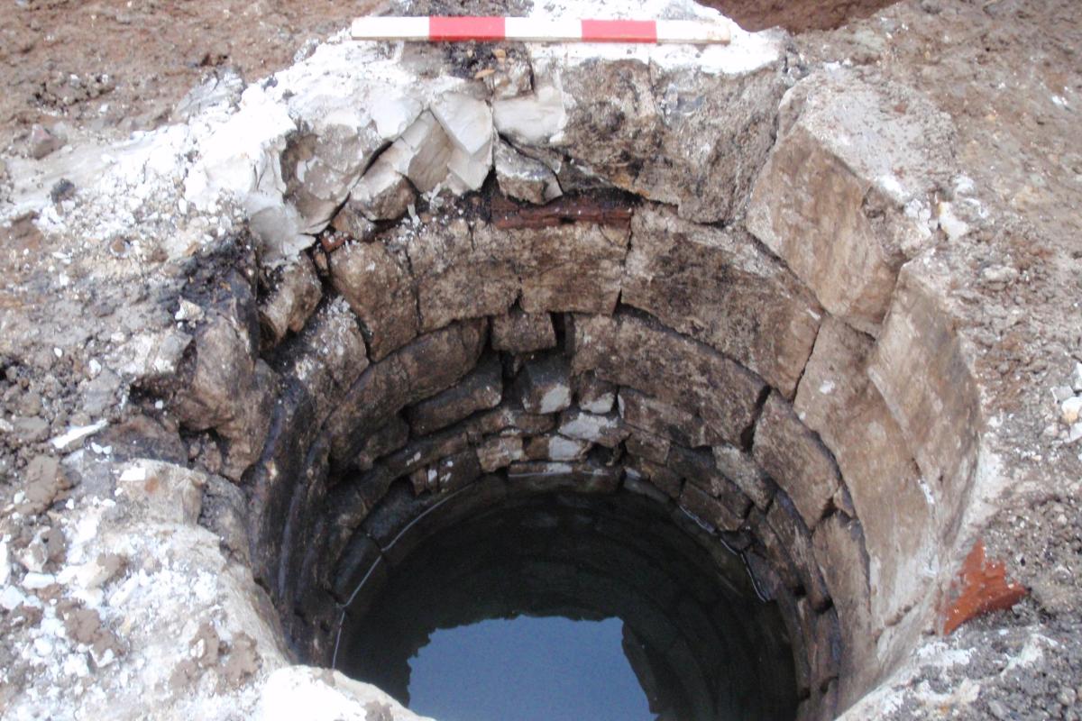 A fourth medieval well discovered during excavations
