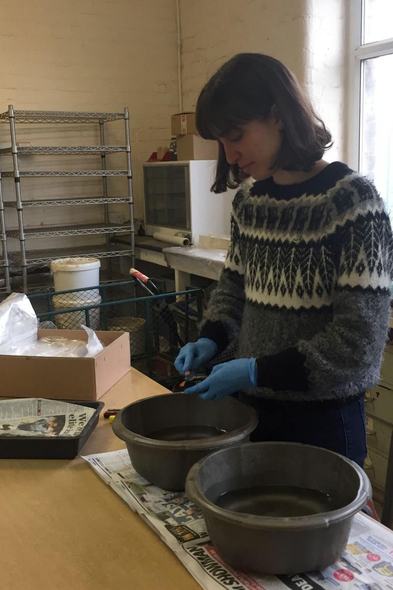 Cecilia Levratto work experience finds washing in Sheffield