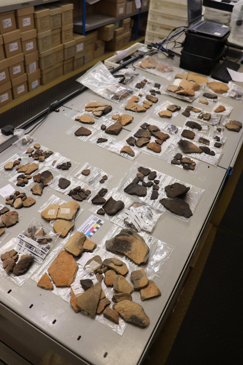 pottery recovered from excavations at Yatton: A trackway to the past