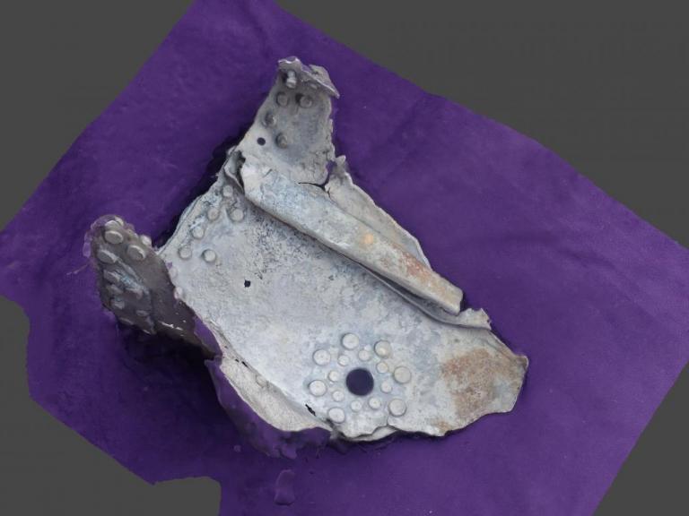 3D model of a piece of wreckage from an American aircraft