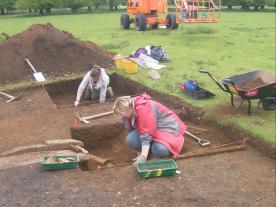 Excavations underway on the Belton House site