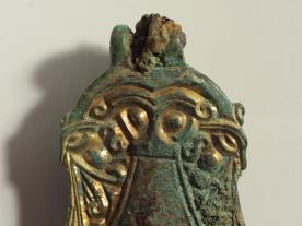 Gold coated copper alloy brooch from Collingbourne Ducis