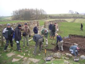 Time Team excavation at Castle Hill Farm, Scargill, County Durham