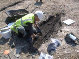 Excavation on site at MOD Durrington
