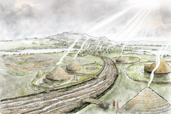 Iron Age settlement like the one found at HS2 Coleshill
